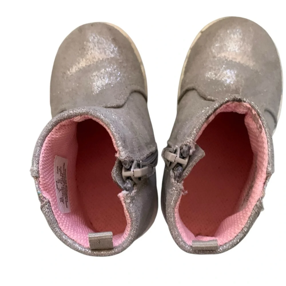Stride Rite Sz 6M 360 Silver Nina Boots
